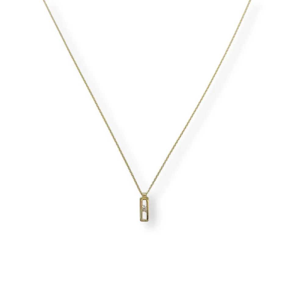 Juwelier Ripassa geelgouden collier diamant