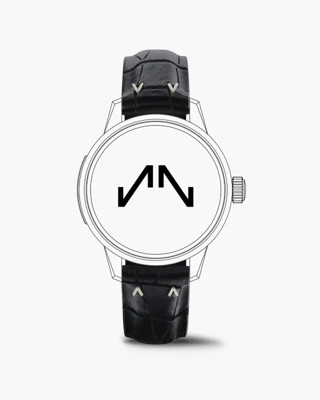 Norqain Freedom 60 GMT horlogeband zwart rubber 20mm