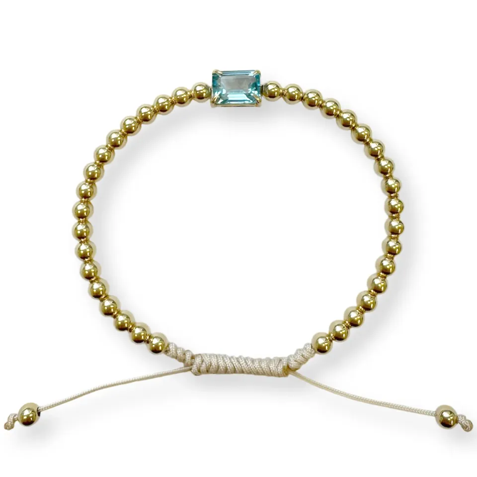 Juwelier Ripassa Bolletjes Armband Geelgoud Topaas