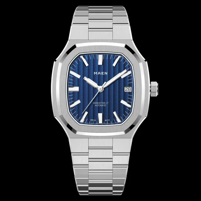 Maen Manhattan 37 M2.1.1 horloge staal automaat