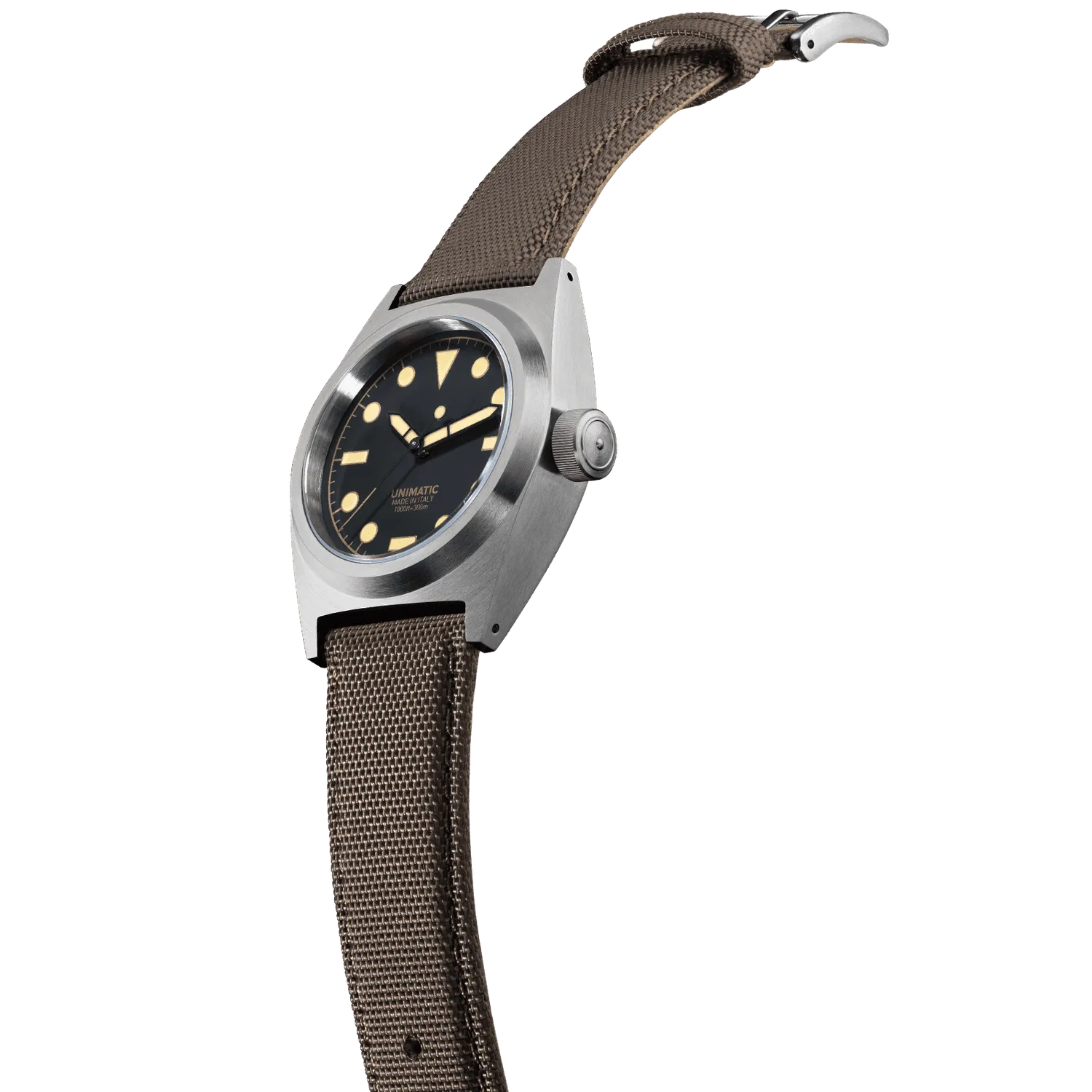 Unimatic Modello Due U2-C horloge zwart 300m