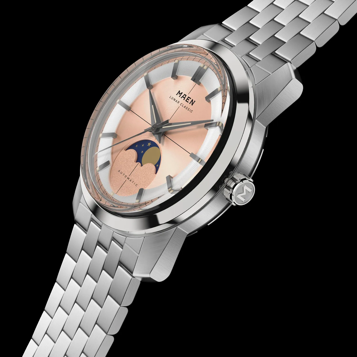 Maen Lunar Classic M7.1.3 horloge 36mm maanfase