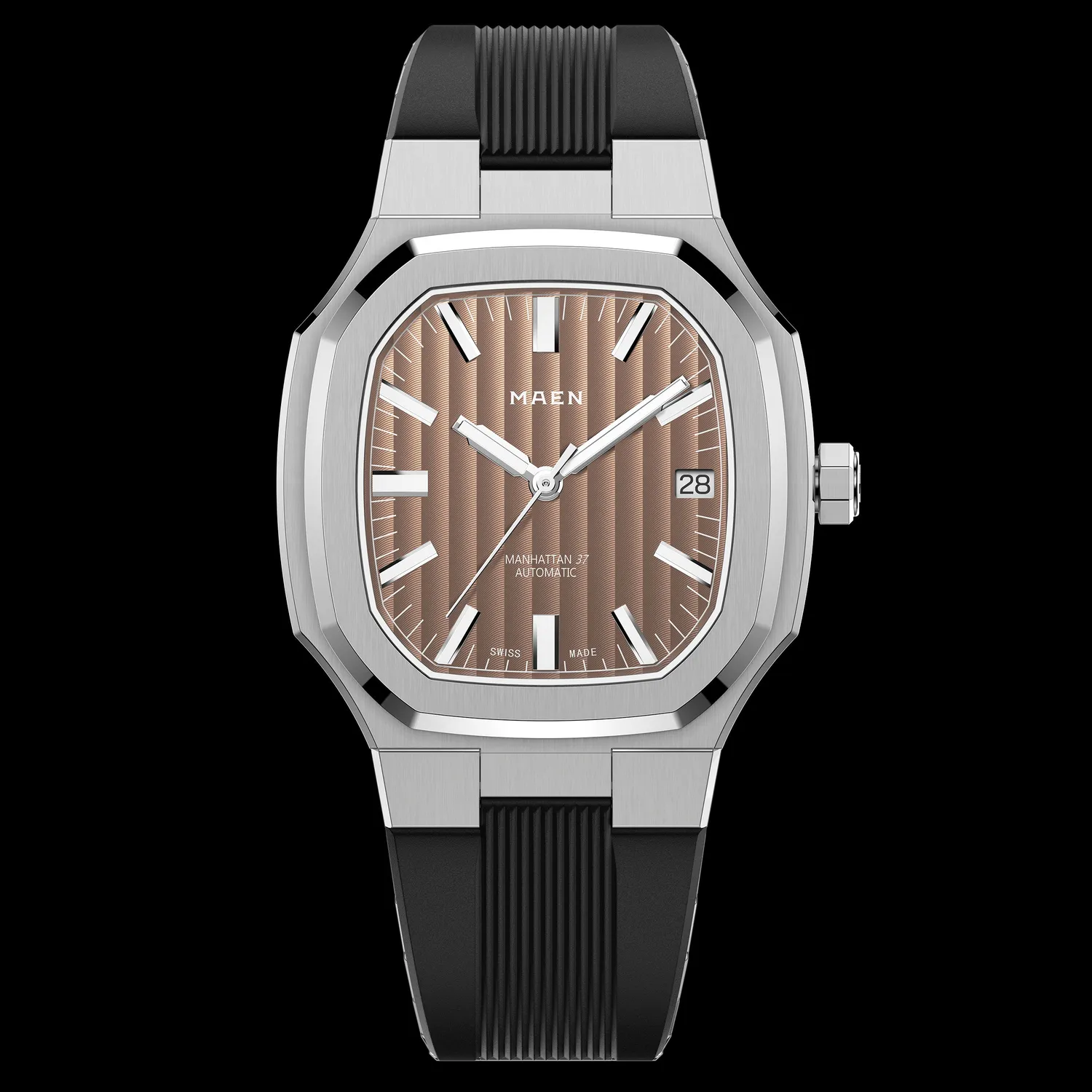 Maen Manhattan 37 M2.1.3 horloge staal automatisch