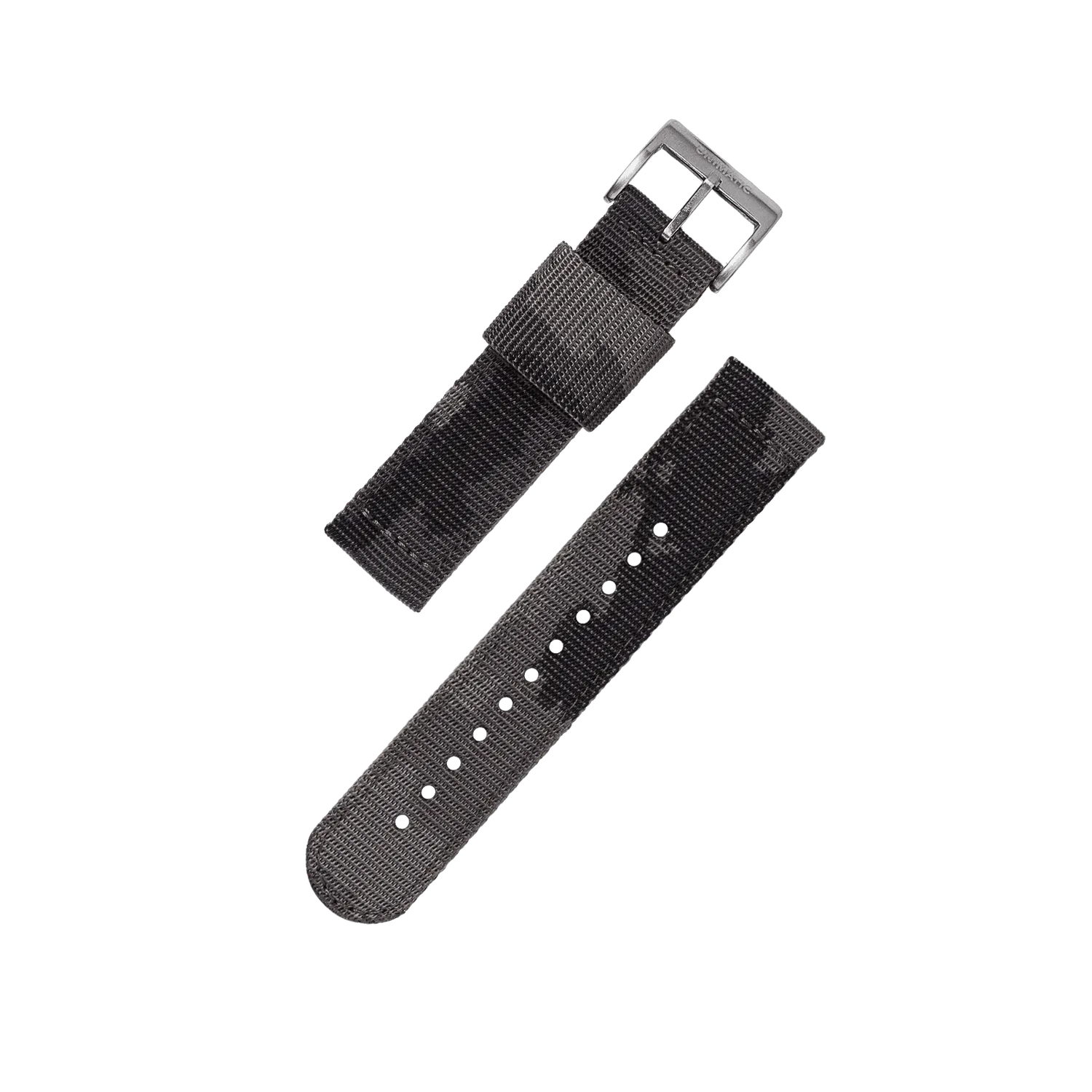 Unimatic Two-Piece TPU horlogeband set zwart rubber