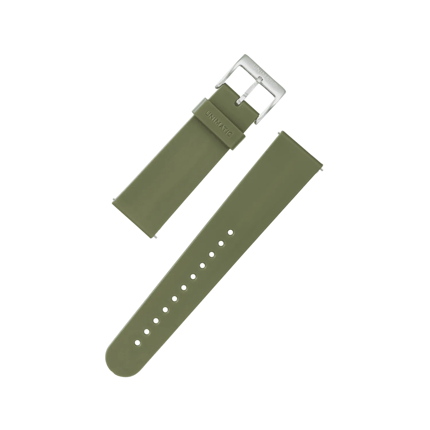 Unimatic TPU horlogebandje 22mm zwart