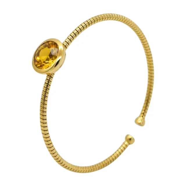 Juwelier Ripassa armband citrien geelgoud dames