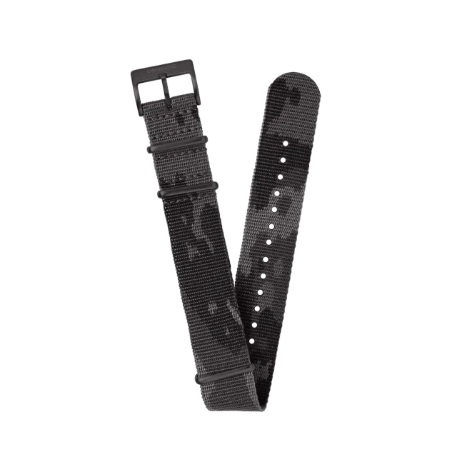 Unimatic Nylon Jacquard NATO horlogeband 22mm Vegetato Camo Night