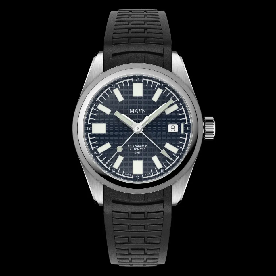 Maen Greenwich MGG.02 horloge 38mm GMT