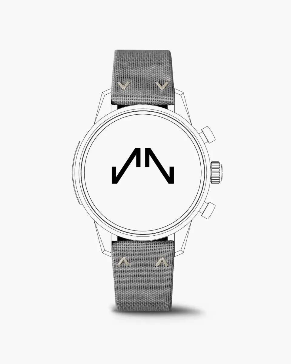 Norqain Freedom 60 horlogeband grijs Nortide stof