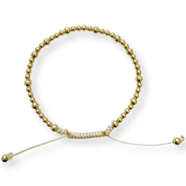 Juwelier Ripassa bolletjes armband geelgoud 19 cm