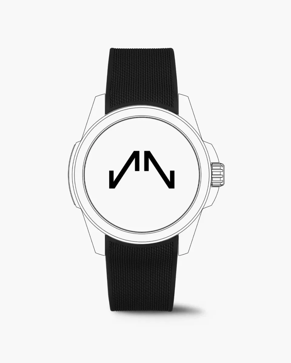 Norqain Independence Wild ONE 42mm horlogeband Black Mesh Rubber