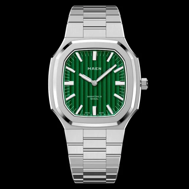 Maen Manhattan 39 M4.1.1 horloge ultra thin staal