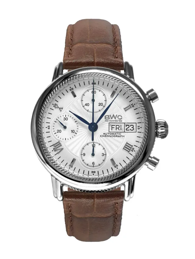 BWC-Swiss 20023.50.03 automaat chronograaf bruin ETA