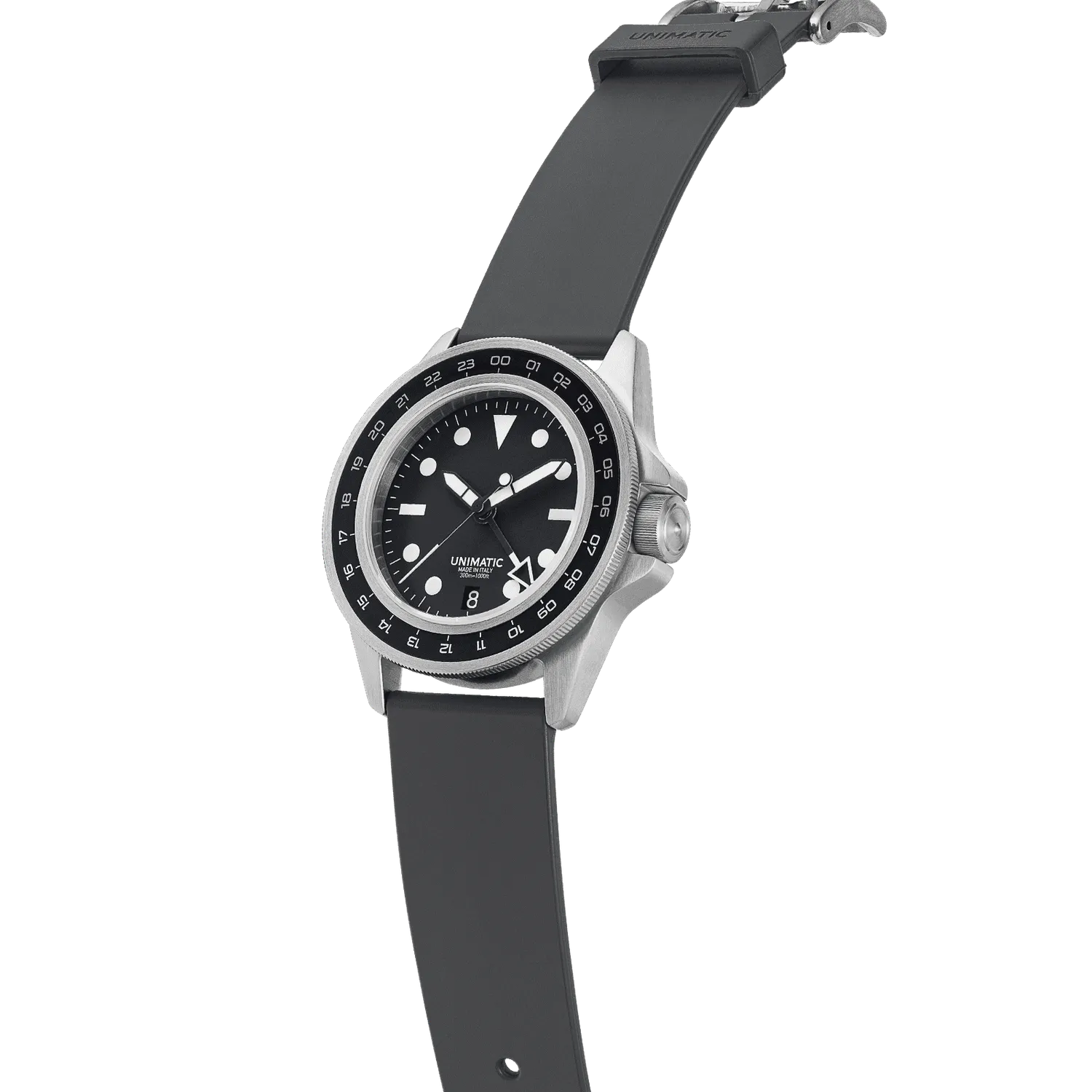Unimatic Modello Uno U1-GMT horloge zwart GMT 40mm