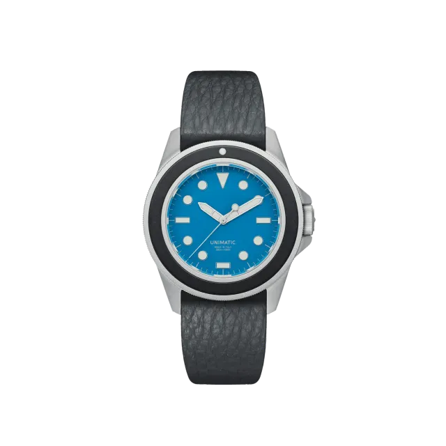 Unimatic Modello Uno UT1-AS horloge blauw quartz