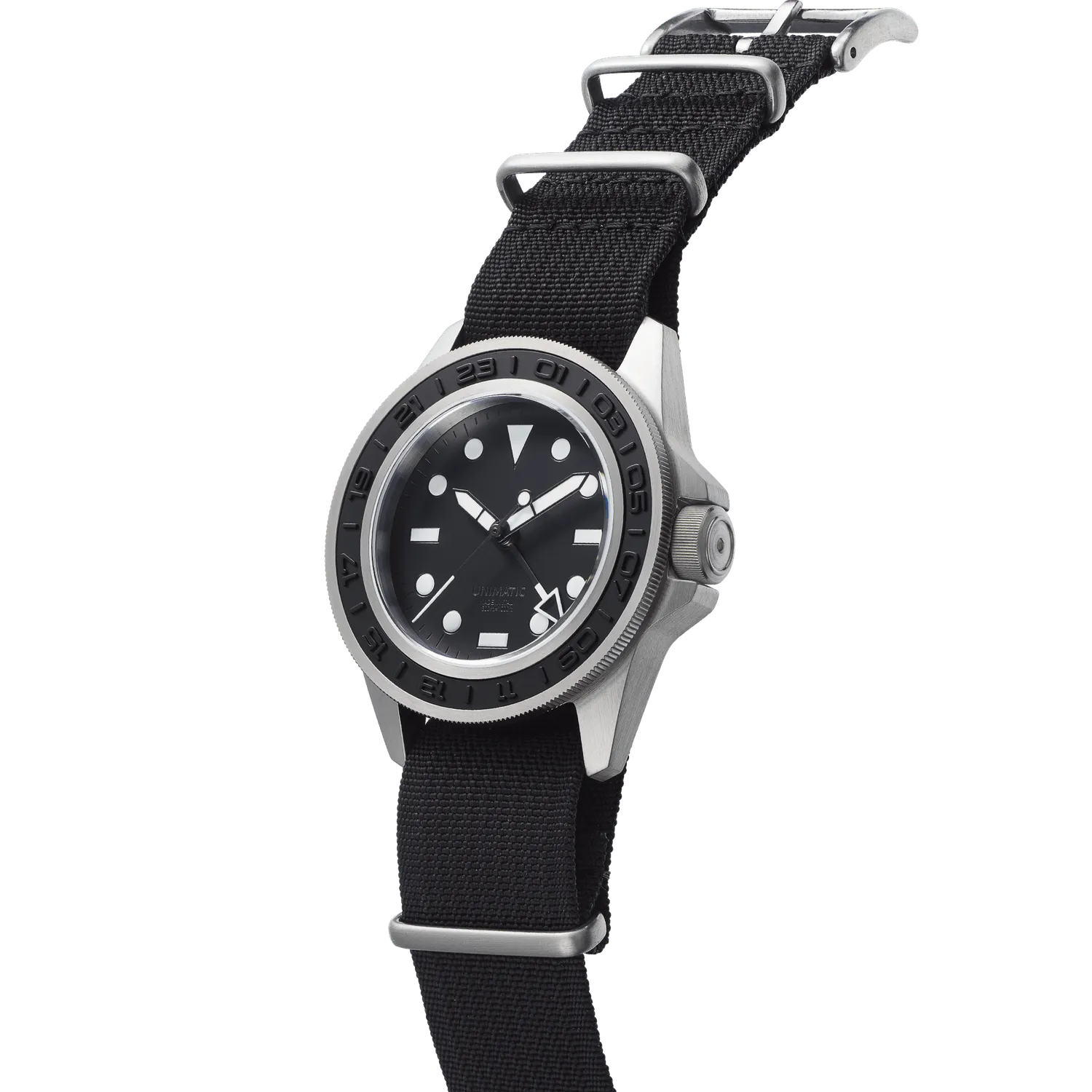 Unimatic Modello Uno U1-GMT-AEB horloge zwart GMT