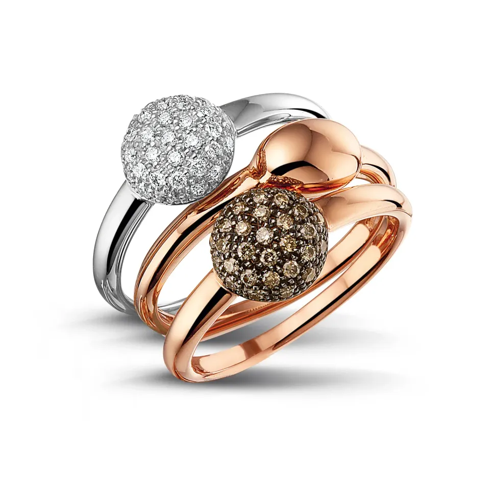 Juwelier Ripassa Gladde ring roségoud dames