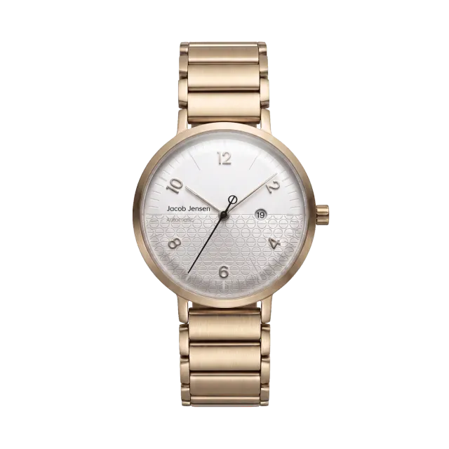 Jacob Jensen Aekvator 2002 horloge goud zilver 35 mm