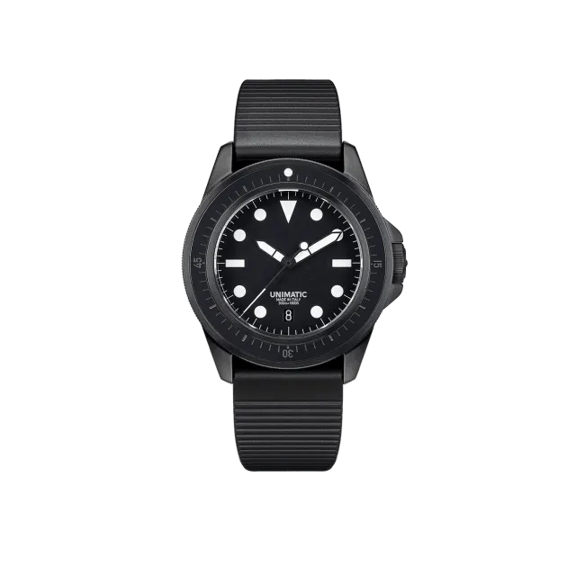 Unimatic Modello Uno U1S-MPN horloge 40mm zwart