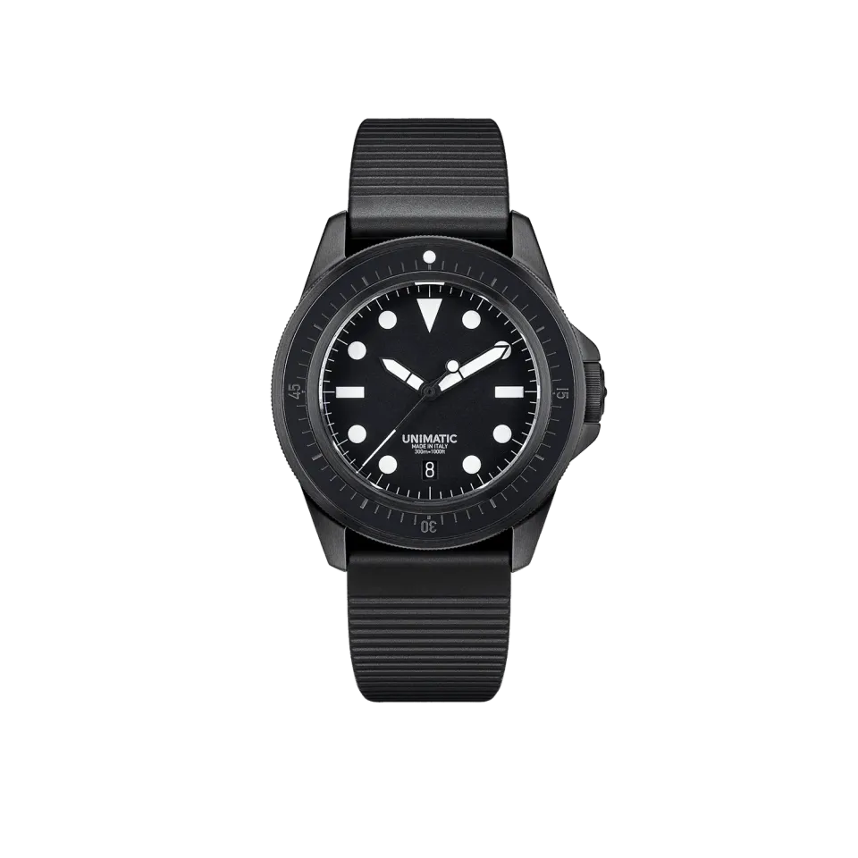 Unimatic Modello Uno U1S-MPN horloge 40mm zwart