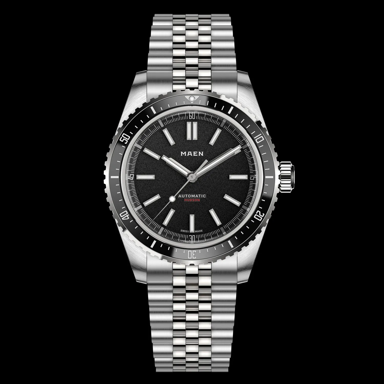 Maen Hudson 38 MK5 M1.1.7 horloge staal sportief