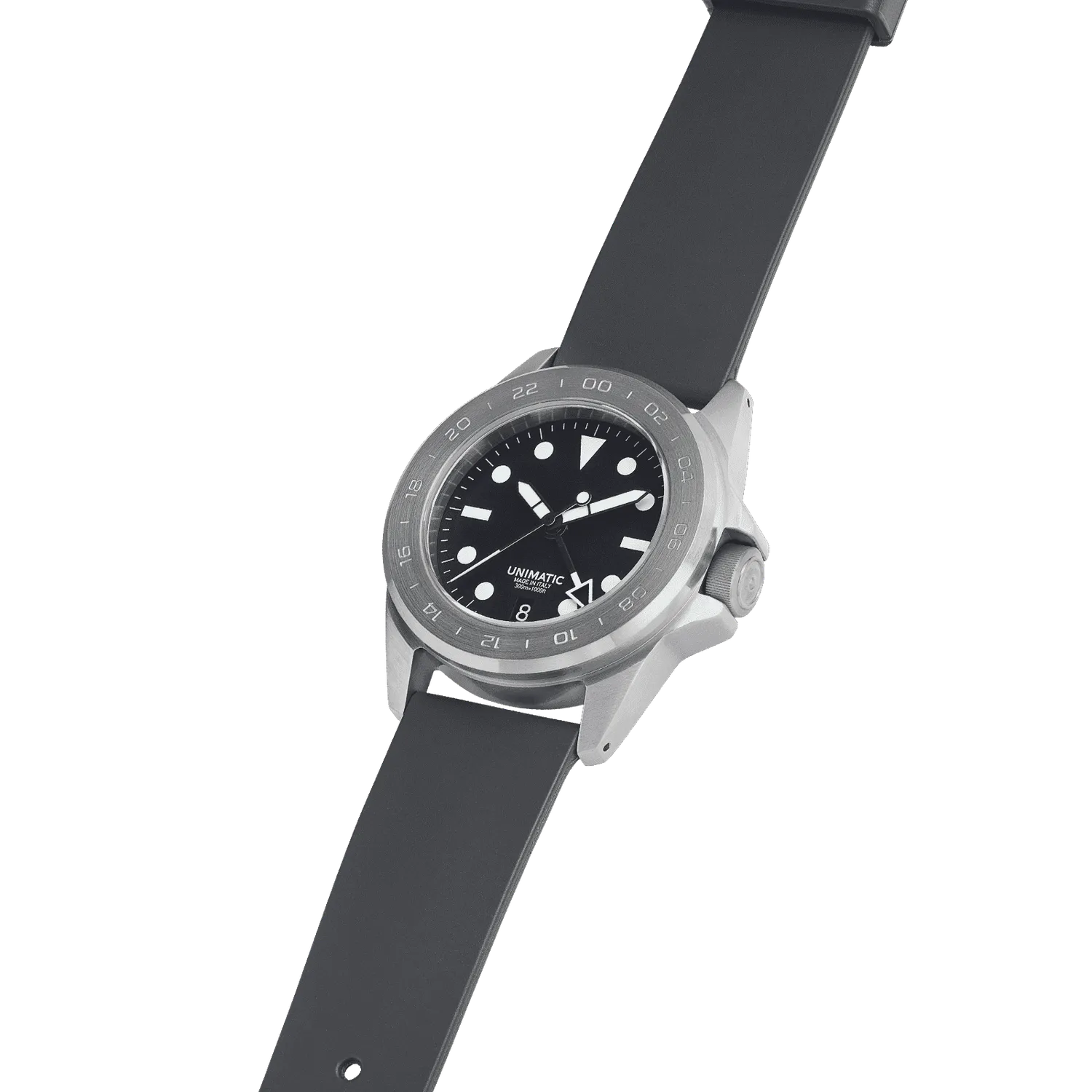 Unimatic Modello Quattro U4-GMT horloge zwart GMT