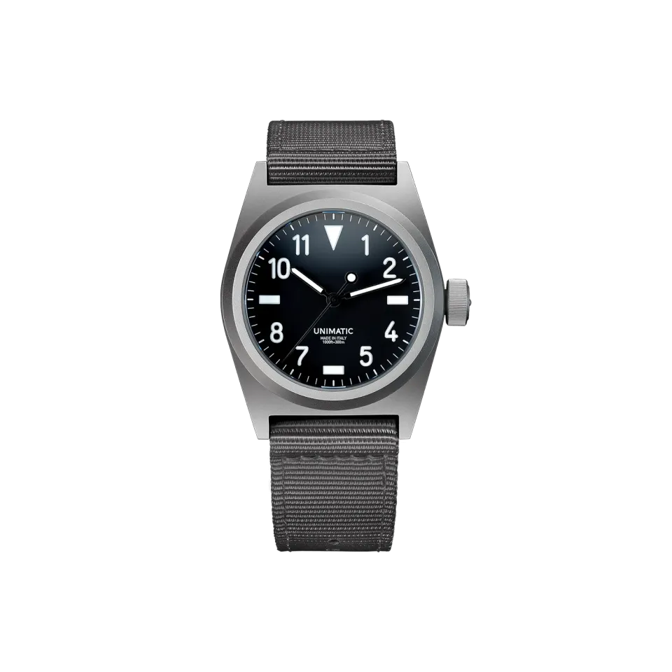 Unimatic Modello Due U2-B horloge 38,5mm zwart