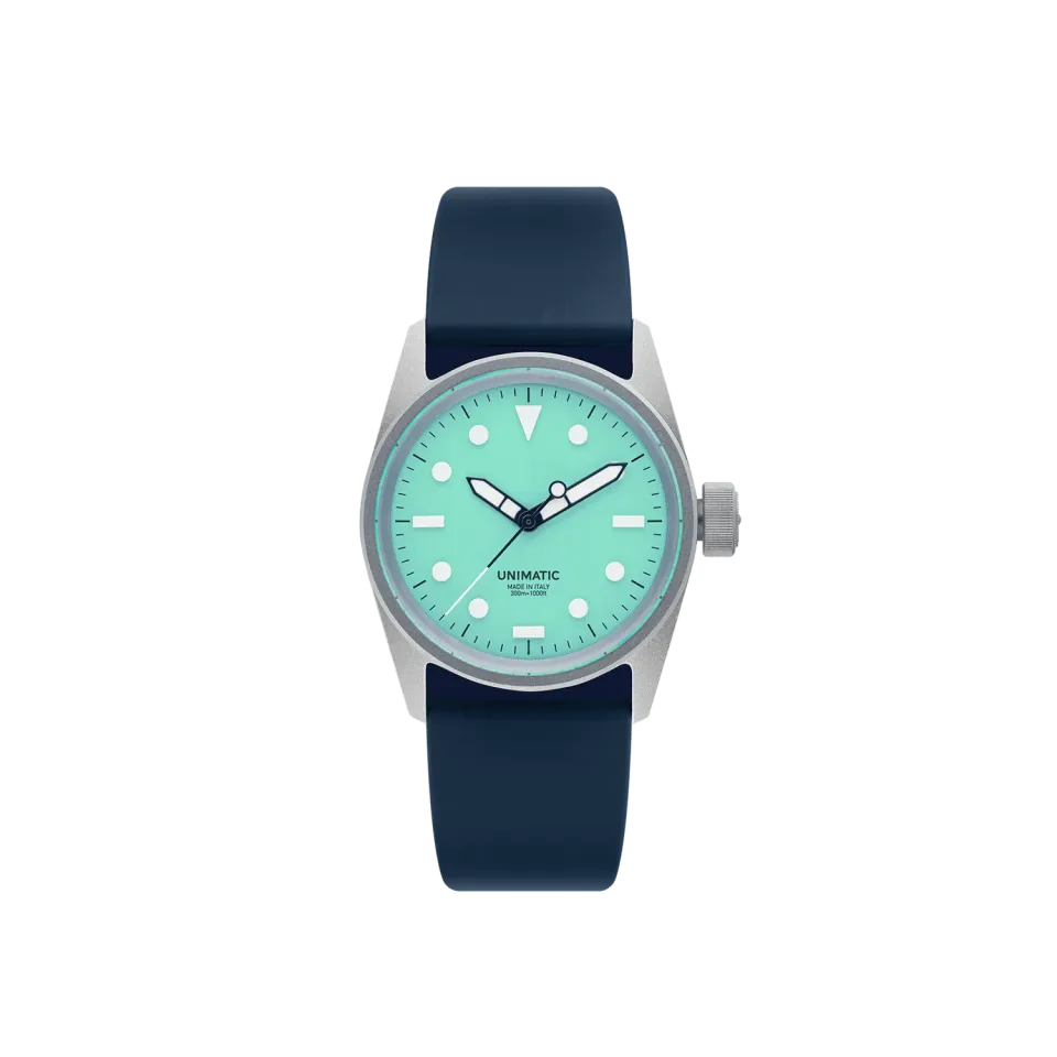 Unimatic Modello Cinque UT5-IPT horloge blauw 36mm
