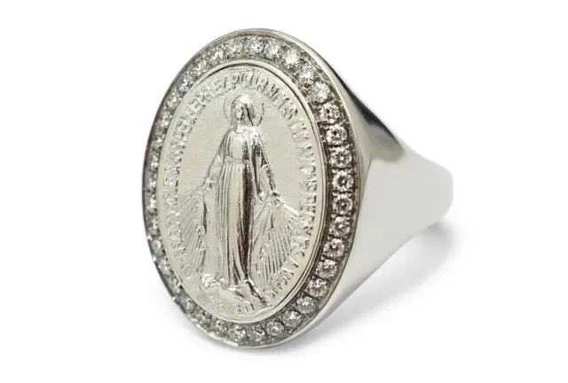 Juwelier Ripassa Maria witgouden ring diamanten