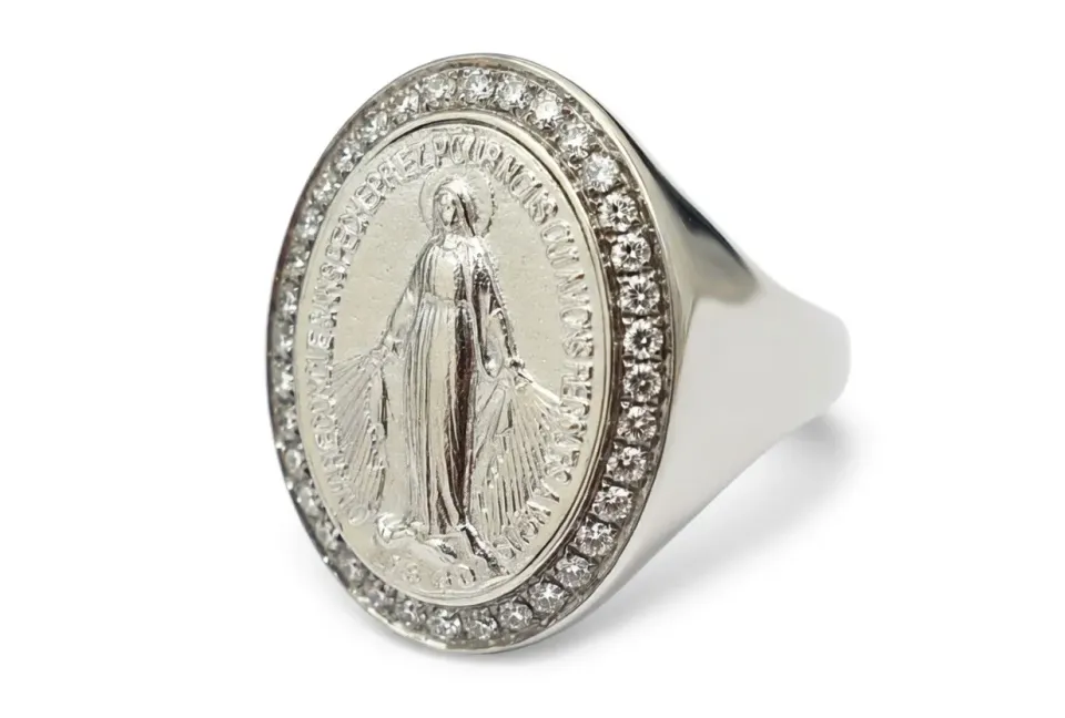 Juwelier Ripassa Maria witgouden ring diamanten