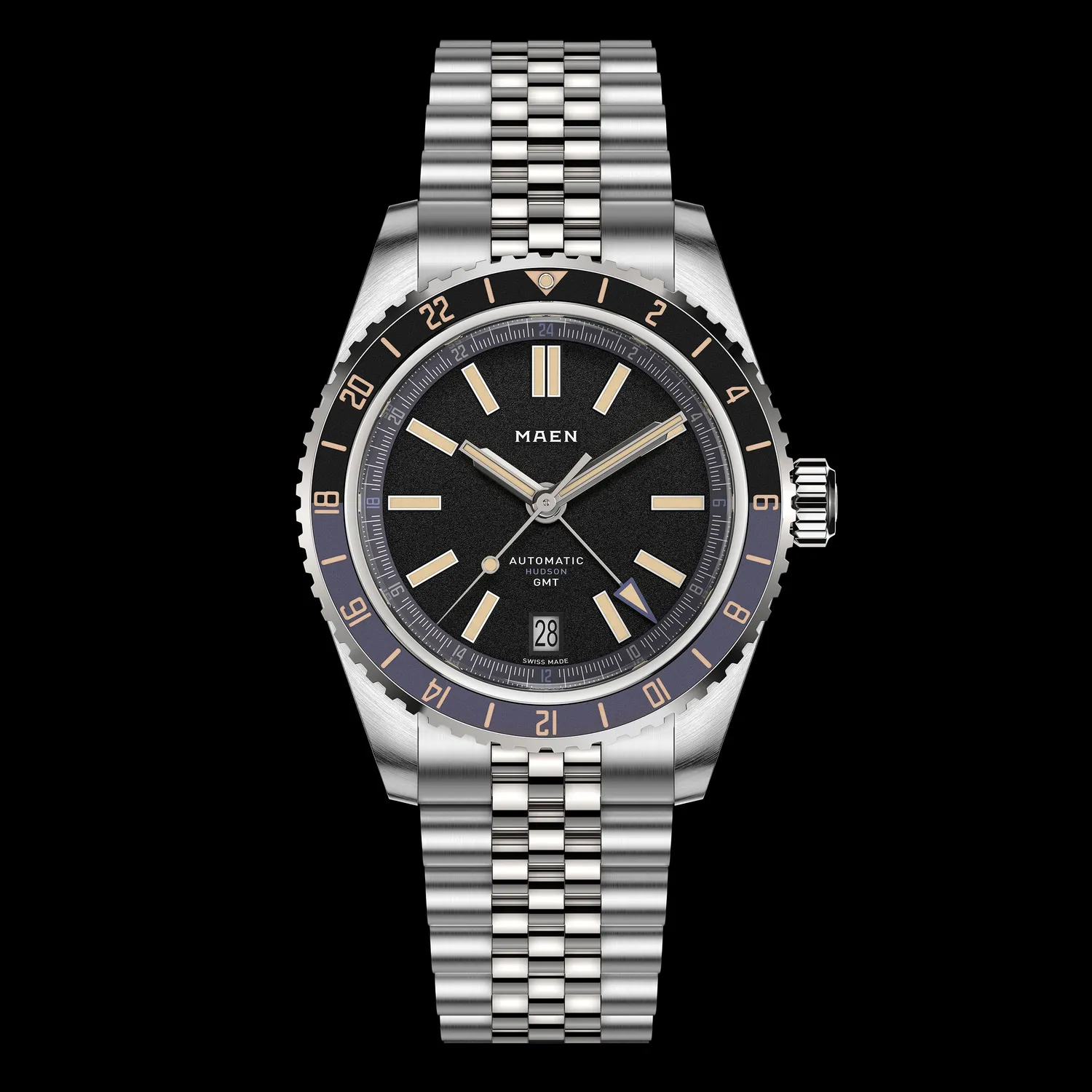 Maen Hudson 38 GMT MKII M1.3.5 horloge GMT
