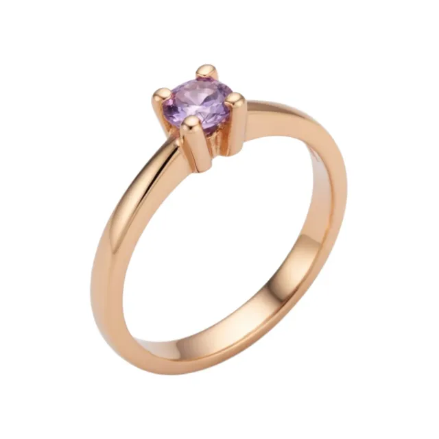 Juwelier Ripassa rosé gouden ring met amethist