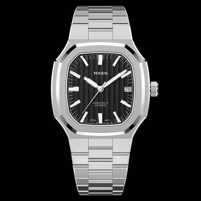 Maen Manhattan M2.1.7 horloge 37mm staal automaat