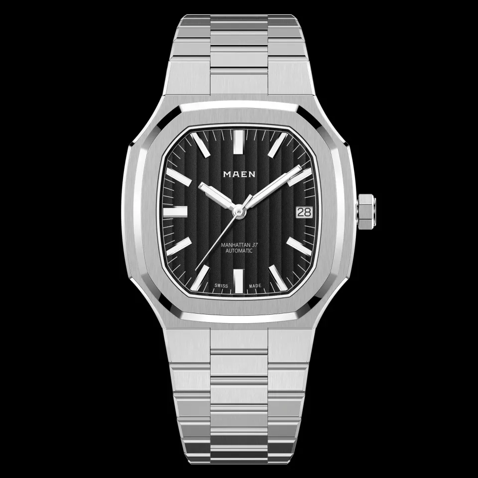 Maen Manhattan M2.1.7 horloge 37mm staal automaat