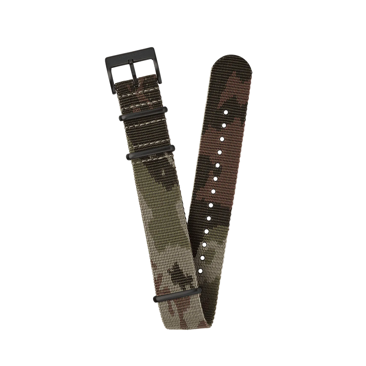 Unimatic Nylon Jacquard NATO horlogeband 22mm Vegetato Camo Night