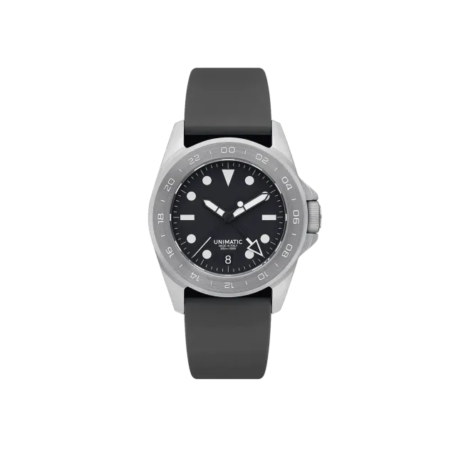 Unimatic Modello Quattro U4-GMT horloge zwart GMT