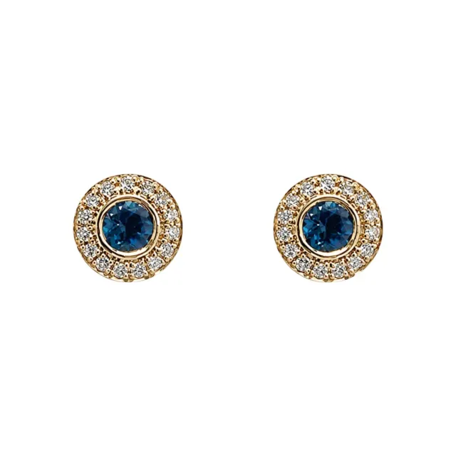 Juwelier Ripassa London Blue roségouden oorbellen