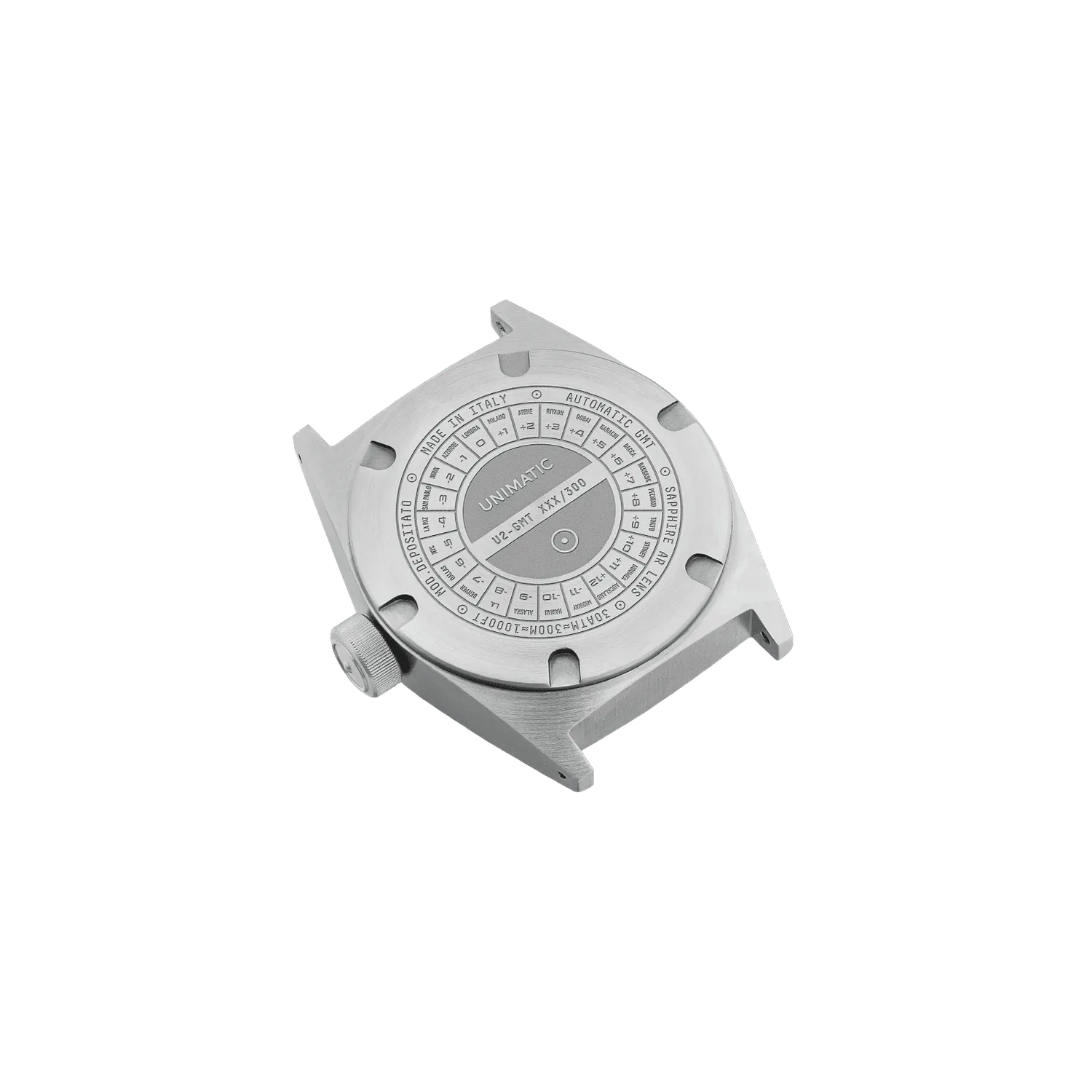 Unimatic Modello Due U2-GMT horloge zwart GMT 38mm