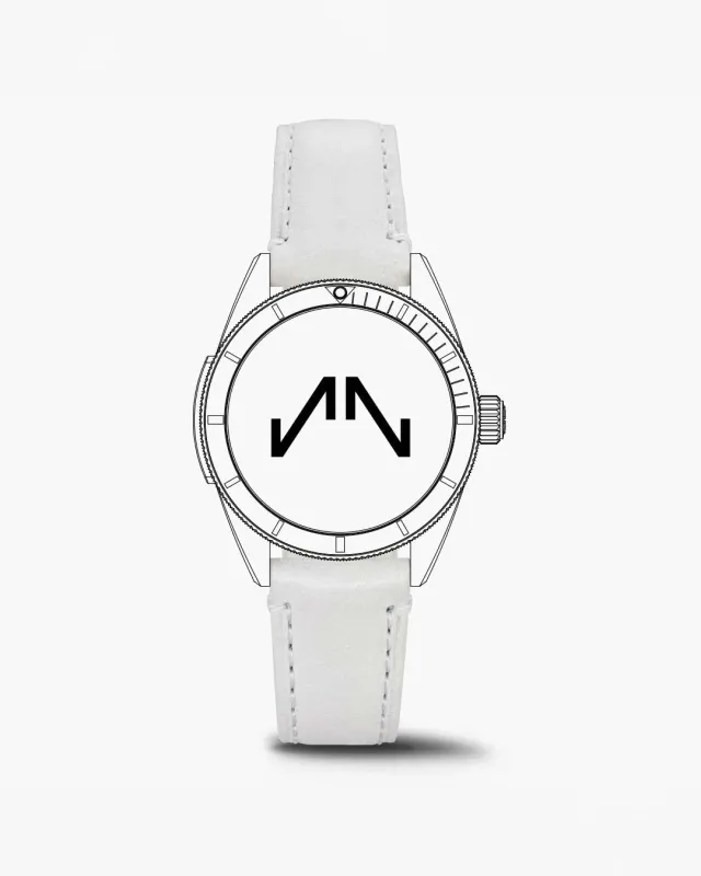Norqain Adventure Sport 37mm horlogebandje wit apple skin