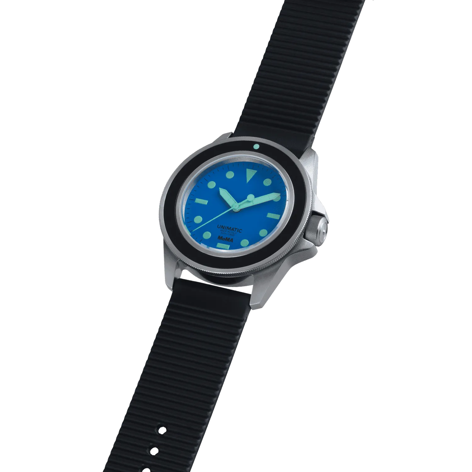 Unimatic Modello Uno U1-MoMA-B duikhorloge blauw automaat