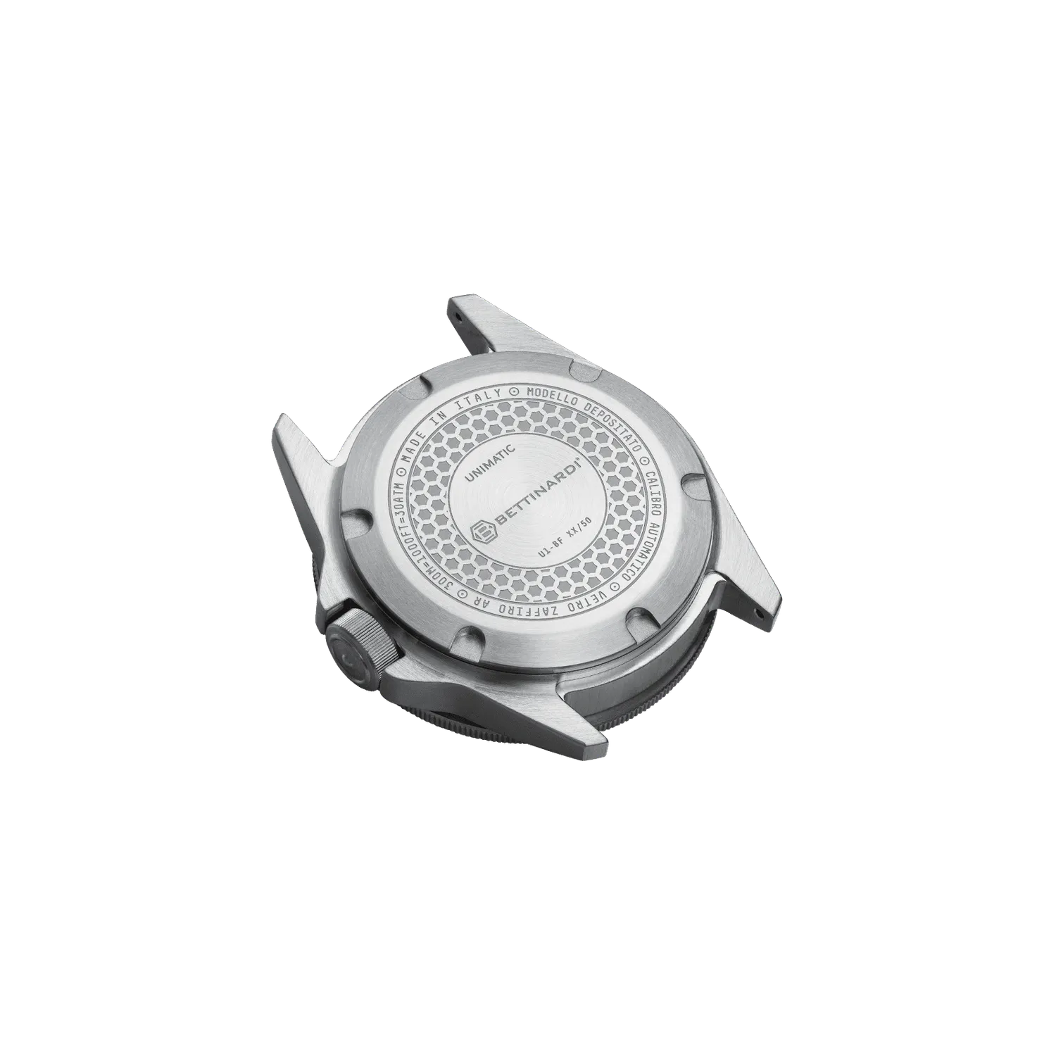Unimatic Modello Uno U1-BF horloge zilver duikhorloge