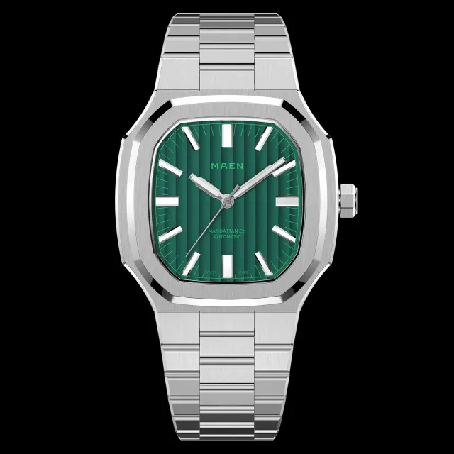 Maen Manhattan MHV.01 horloge 37mm staal grijs