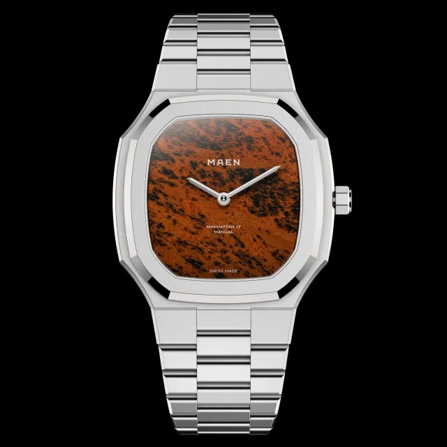 Maen Manhattan 37 Golden Swan horloge ultradun