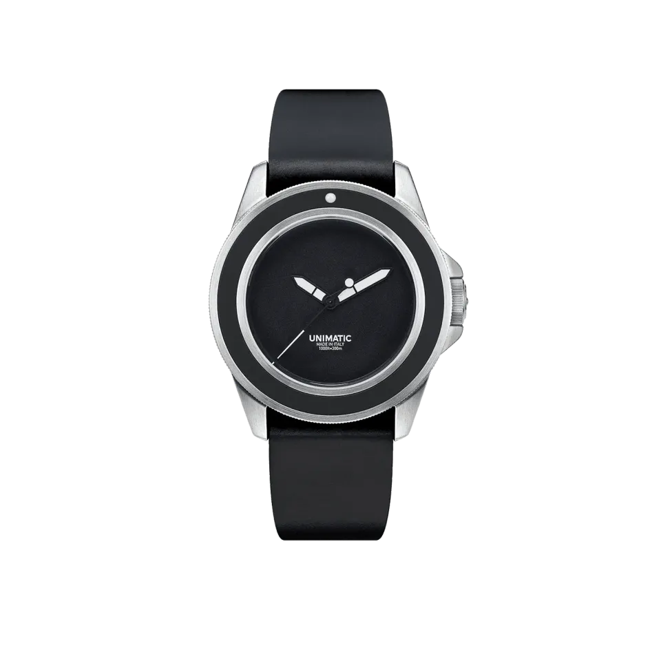 Unimatic Modello Uno U1S-M horloge zwart automaat