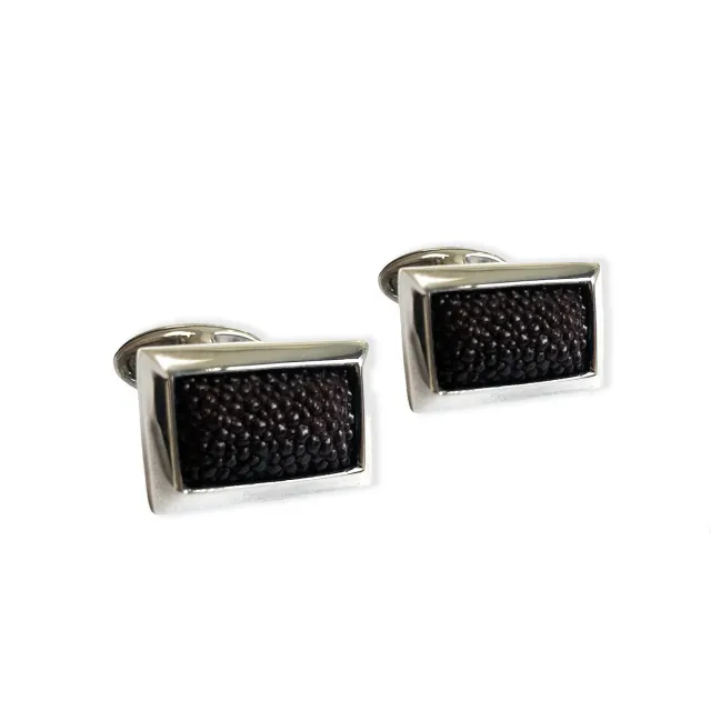 Juwelier Ripassa manchetknopen roggenleer