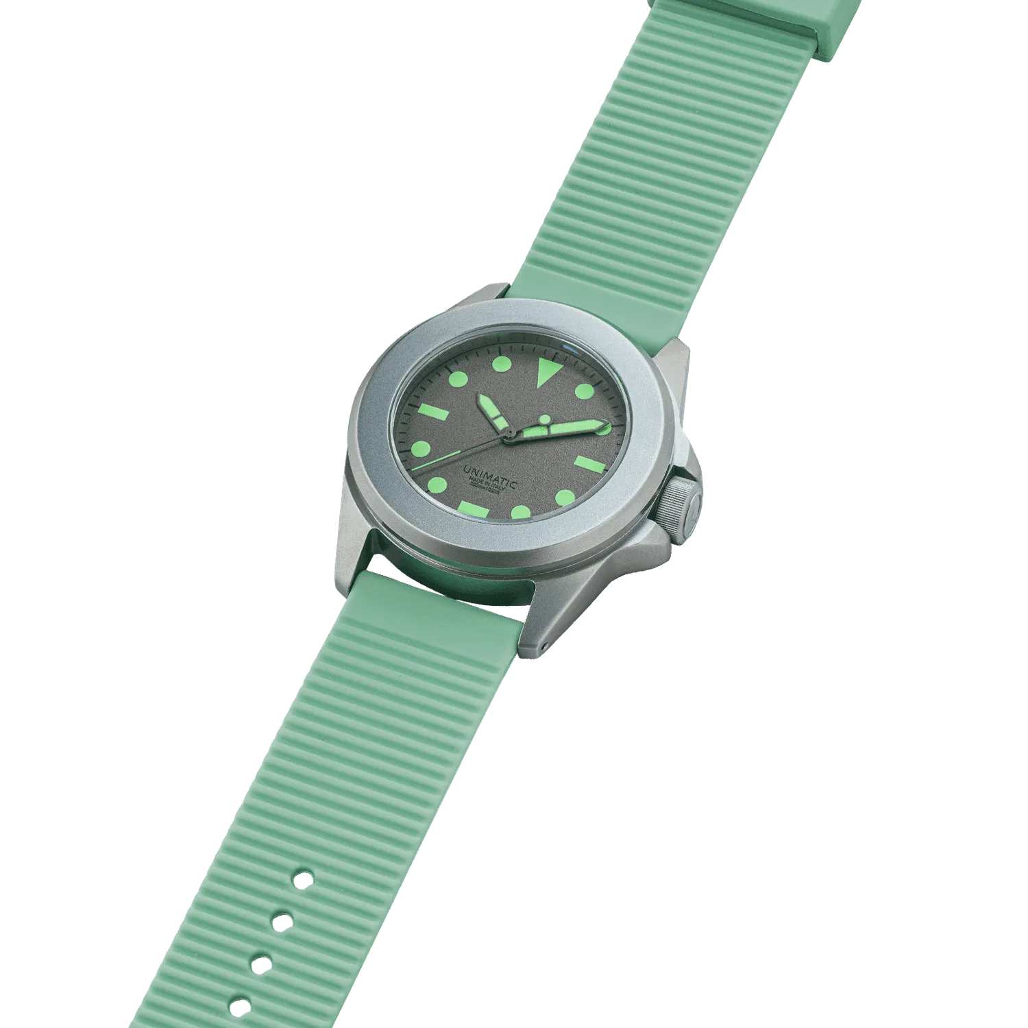 Unimatic Modello Quattro U4S-HG horloge grijs 300m