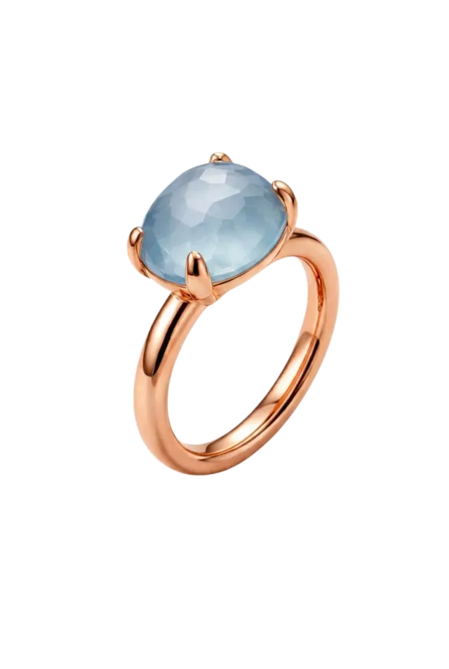 Ripassa Catch Aquamarijn kinderhorloge blauw ringband