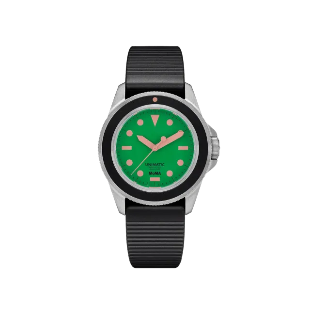 Unimatic Modello Uno U1-MoMA-G duikhorloge groen