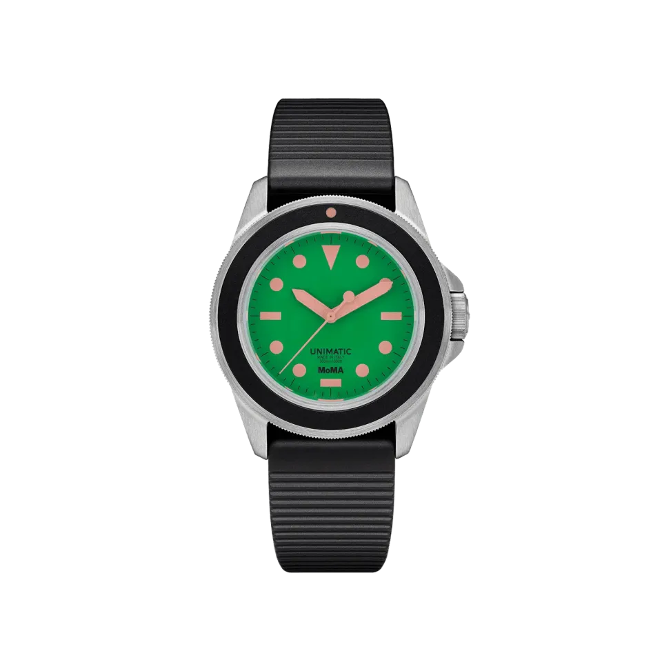 Unimatic Modello Uno U1-MoMA-G duikhorloge groen