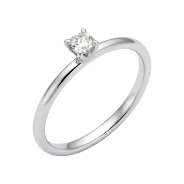 Juwelier Ripassa wit gouden ring met diamant